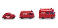 Wiking - ref.093449 - 3 vehículos de bomberos 