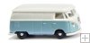 Wiking - ref.093201 - Volkswagen T1 furgoneta turquesa pastel - crema