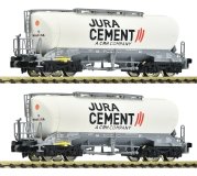 Fleischmann - ref.6660090 - Set de 2 piezas: Vagones silo, Wascosa/Jura Cement 