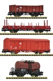 Fleischmann - ref.6660096 - Set 4 vagones tren de mercancías MAV (Hungria)
