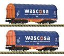 Fleischmann - ref.6660105 - Set 2 Vagones portabobinas Shimmns "Wascosa", ep.VI