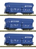 Fleischmann - ref.6660086 - Set 3 vagones tolva descarga automática PKP Cargo