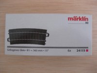 Märklin - ref.24115 - Curva R1 = 360.0 mm 15º