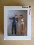 G - Preiser - ref.45001 - Trabajador ferroviario y chica 