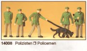 HO - Preiser - ref.14008 - Policías con perro pastor alemán 