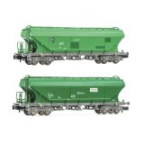 Arnold - ref.HN6624 - Set 2 tolvas de cereales RENFE TT5 verdes, Ep.V 