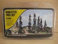 Woodland Scenics - ref.TR1113 -&nbsp;24 pinos para montar (6.4 cm a 15.2 cm)