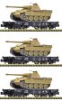 Fleischmann - ref.845606 - Set 3 vagones plataforma DR con tanques Panther V&nbsp;