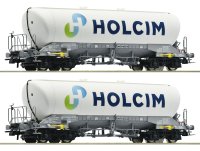  HO - Roco - ref.6600051 - Set de 2 vagones silo "Holcim", ep.VI 