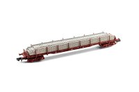 Arnold - ref.HN6503 - Vagón plataforma con traviesas de hormigón RENFE, ep.IV 
