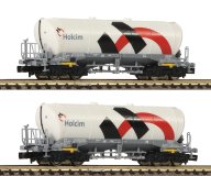 Fleischmann - ref.848901 - Set dos vagones silo tipo Uacns 932, Holcim (CH) 