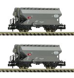 Fleischmann - ref.830311 - Set de 2 Vagones silo cereales de la SBB, época V 