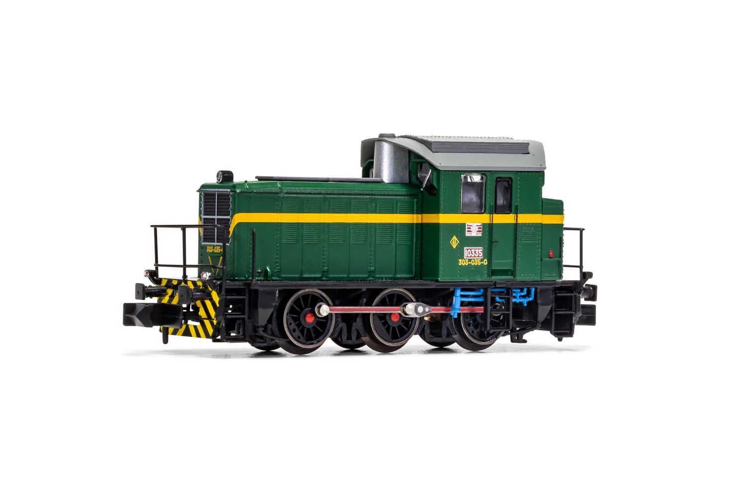 Arnold - ref.HN2510 - Locomotora maniobras diesel 303-035, verde, ép.IV 