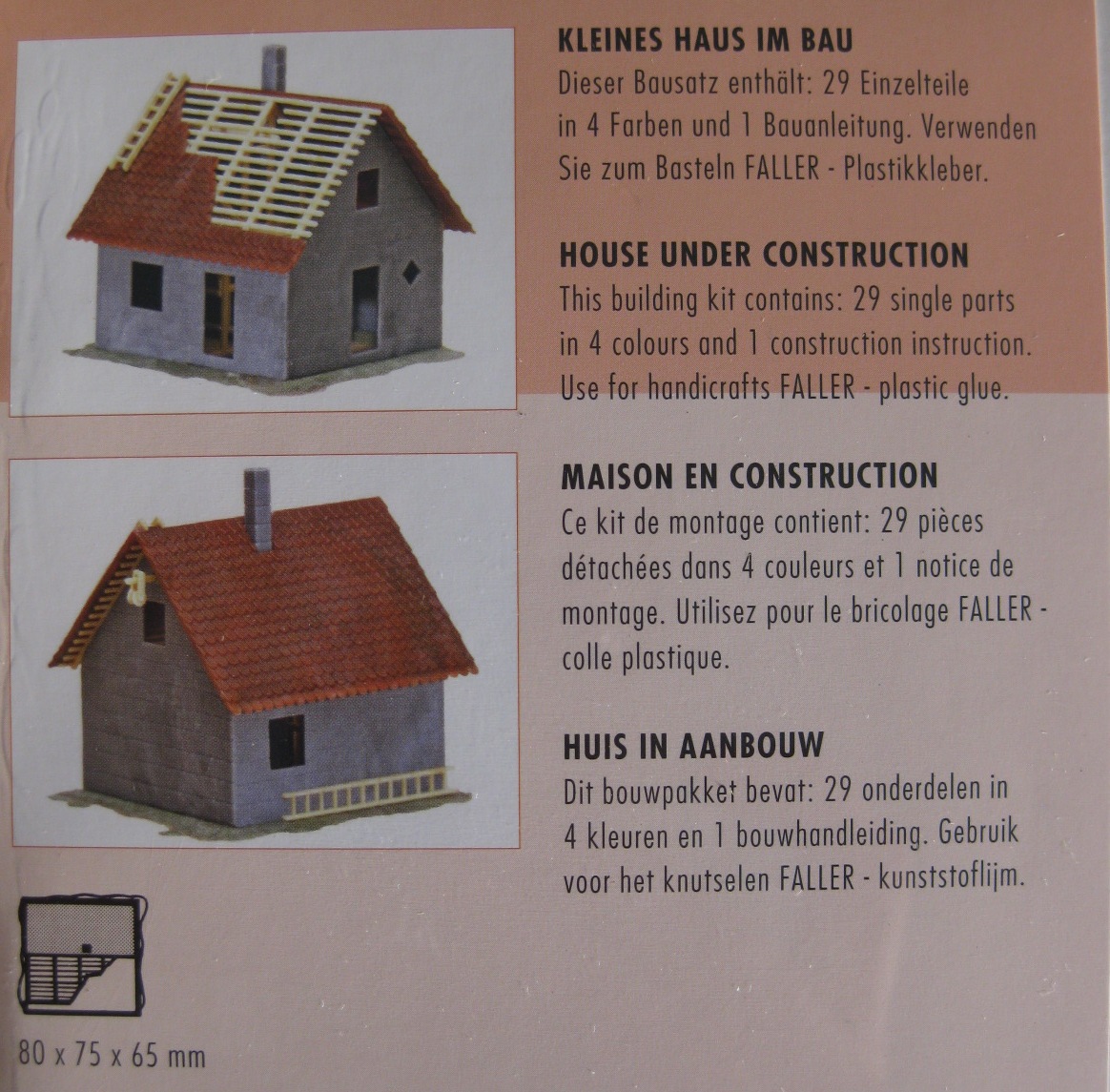 Faller 2 Maisons En Construction - Maquette HO - Modélisme Ferroviaire - À Assembler