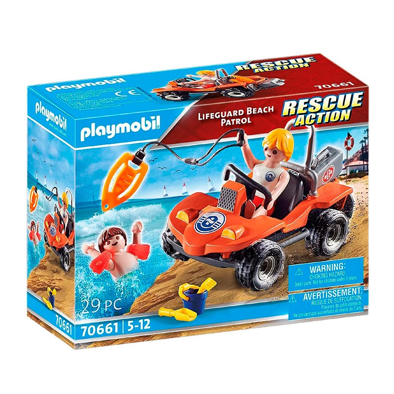 Playmobil - ref.70661 - Patrulla salvavidas en la playa (Lifeguard Beach Patrol) 
